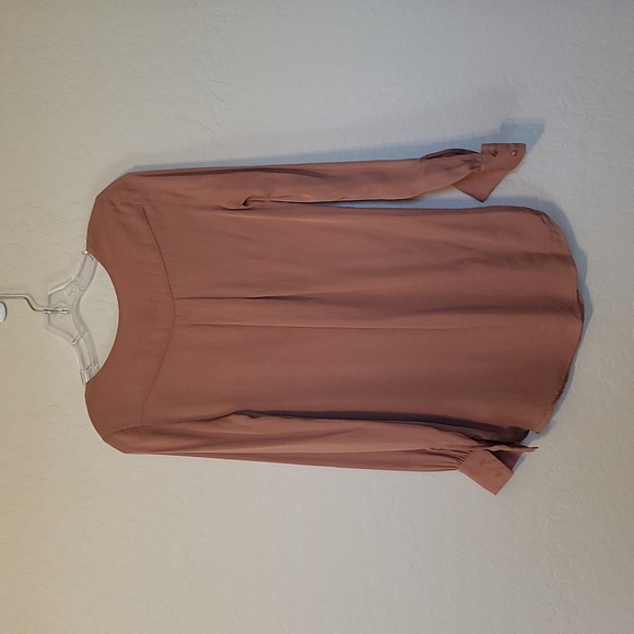 Haute Hippie Asymmetric Cowl Neck Long Sleeve Silk Blouse Size Small - Picture 8 of 12
